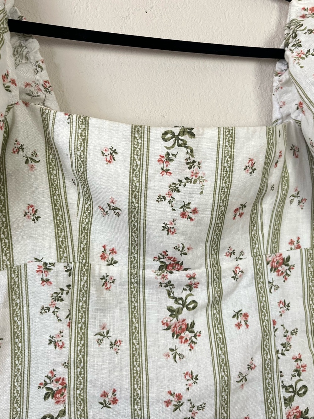 Reformation Arancini Puff Sleeve Top Heath Floral Renaissance Milkmaid Peasant - Picture 6 of 16